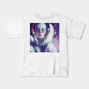 Female Cyberpunk Model Kids T-Shirt